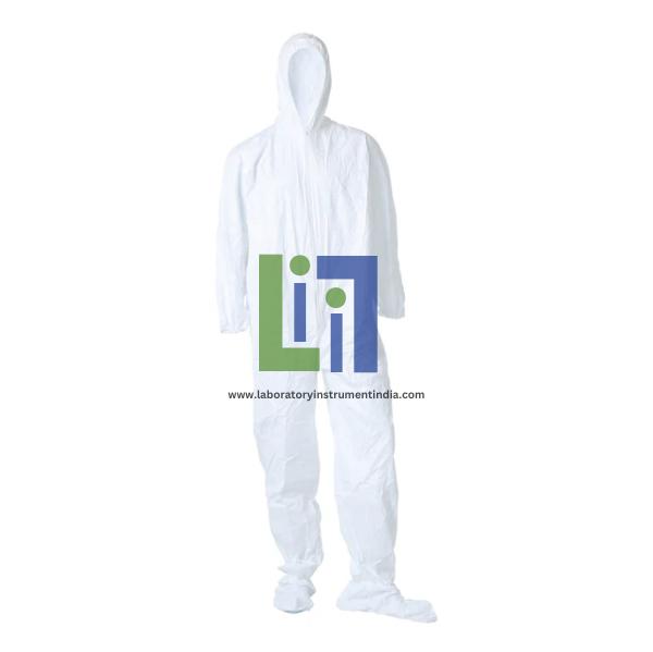Series 105 Hooded Coveralls with Attached Boots, Clean Processed