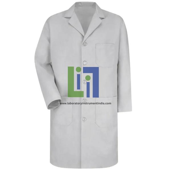 Light Grey Lab Coat with Exterior Pocket