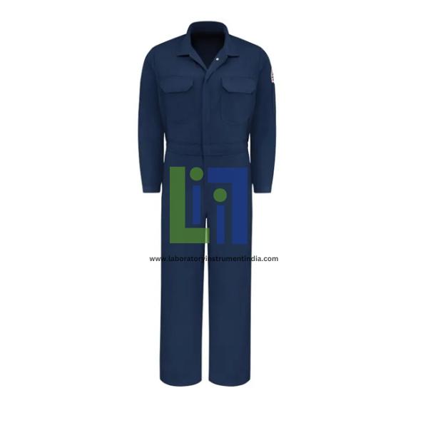 Men Lightweight Comfort Touch Navy Premium Flame Resistant Coverall