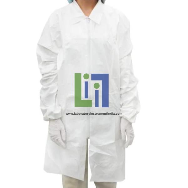 Microporous Lab Coats with Full Zipper