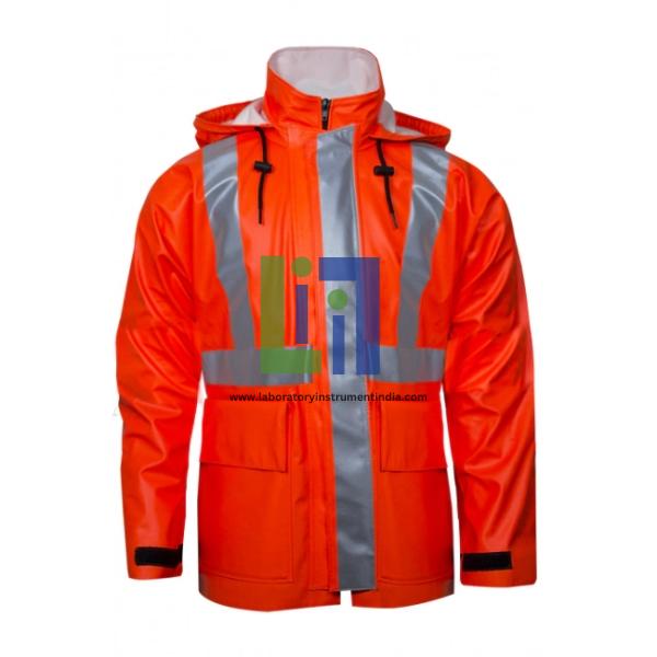 National Safety Apparel Arc H2O Jacket FL Orange Segmented Reflective Trim Tall