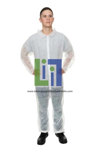 Polypropylene Coveralls with Elastic Wrist and Open Ankle