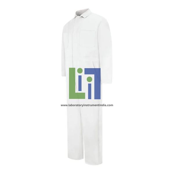 Snap-Front 100% Cotton White Coveralls