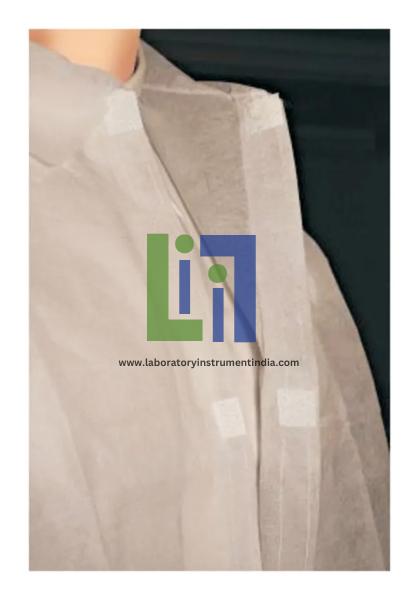 Polypropylene Lab Coats, Elastic Wrists